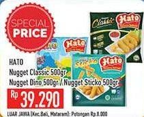 Promo Harga HATO Nugget Classic, Dino, Sticko 500 gr - Hypermart