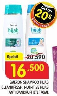Promo Harga EMERON Shampoo Hijab Clean Fresh, Anti Dandruff 170 ml - Superindo