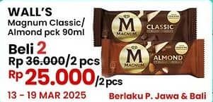 Promo Harga Walls Magnum Classic, Almond 90 ml - Indomaret