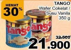 Promo Harga TANGO Wafer Chocolate, Vanilla Milk 350 gr - Giant