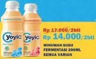 Promo Harga YOYIC Probiotic Fermented Milk Drink All Variants per 2 botol 200 ml - Indomaret