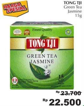 Promo Harga Tong Tji Teh Celup Green Tea Jasmine Dengan Amplop per 15 pcs 2 gr - Giant