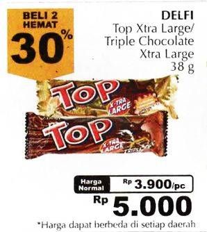 Promo Harga Delfi Top Chocolate Xtra Large / Triple Chocolate  - Giant