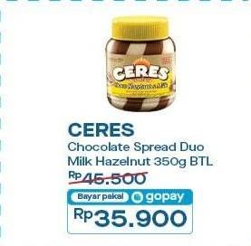 Promo Harga Ceres Duo Choco Spread 350 gr - Indomaret