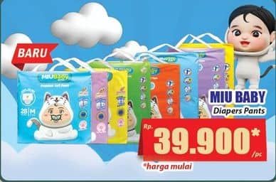Promo Harga MIU Baby Premium Soft Pants Popok Celana  - Hari Hari