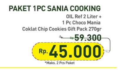Promo Harga Sania Minyak Goreng + Choco Mania Gift Pack  - Hypermart