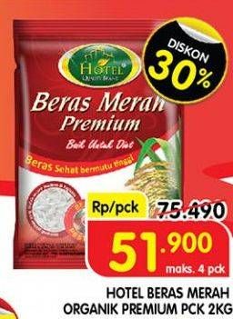 Promo Harga Hotel Beras Merah Premium 2000 gr - Superindo