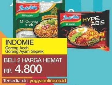 Promo Harga INDOMIE Mi Goreng Aceh/Hype Abis Mi Goreng Ayam Geprek  - Yogya