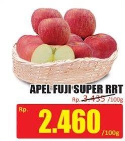 Promo Harga Apel Fuji Super RRT per 100 gr - Hari Hari