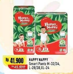Promo Harga Happy Nappy Smart Pantz Diaper M32, M34, L28, L30, XL24 24 pcs - Alfamart