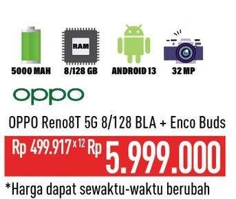 Promo Harga Oppo Reno 8T 5G 8GB + 128GB  - Hypermart