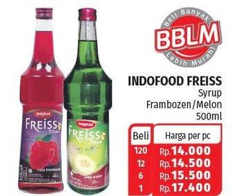 Promo Harga FREISS Syrup Frambozen, Melon 500 ml - Lotte Grosir