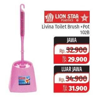 Promo Harga LION STAR Livina Toilet Brush  - Lotte Grosir
