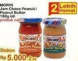 Promo Harga MORIN Jam Choco Peanut, Peanut Butter 150 gr - Indomaret