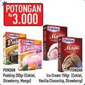 Promo Harga PONDAN Pudding Flan/PONDAN Ice Cream Magic  - Hypermart
