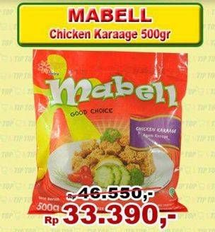 Promo Harga MABELL Chicken Karaage 500 gr - TIP TOP