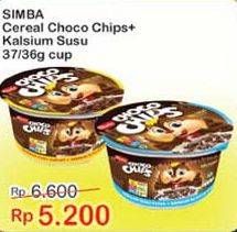 Promo Harga SIMBA Cereal Choco Chips Susu Coklat 36 gr - Indomaret