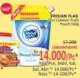 Promo Harga FRISIAN FLAG Susu Kental Manis Cokelat, Putih 560 gr - Alfamidi