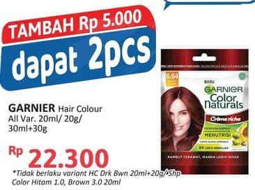 Promo Harga Garnier Hair Color Kecuali 3 Coklat Kehitaman 40 ml - Alfamidi