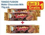 Promo Harga TANGO Fusion Wafer Milk Chocolate 75 gr - Indomaret