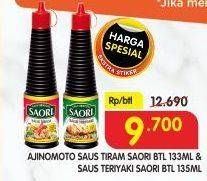 Promo Harga AJINOMOTO SAORI Saus Tiram, Teriyaki 133 ml - Superindo