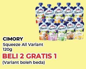 Promo Harga Cimory Squeeze Yogurt All Variants 120 ml - Yogya