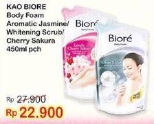 Promo Harga BIORE Body Foam Beauty Lovely Cherry Sakura, Relaxing Aromatic 450 ml - Indomaret