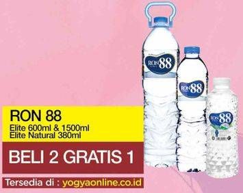 Promo Harga RON 88 Mineral Water Special Edition, Elite 380 ml - Yogya