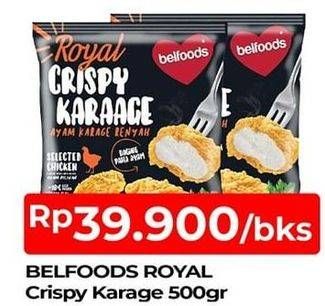 Promo Harga BELFOODS Royal Nugget Crispy Karaage 500 gr - TIP TOP