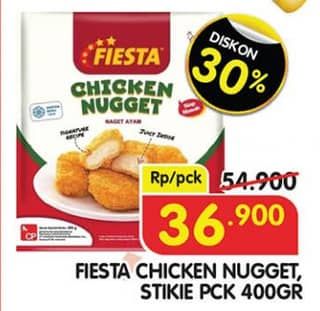 Promo Harga Fiesta Naget Chicken Nugget, Stikie 400 gr - Superindo
