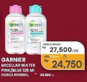Promo Harga Garnier Micellar Water Pink, Blue 125 ml - Carrefour