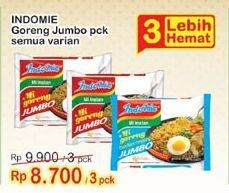 Promo Harga INDOMIE Mi Goreng Jumbo All Variants per 3 pcs - Indomaret