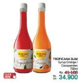Promo Harga Tropicana Slim Syrup Cocopandan, Orange 750 ml - LotteMart