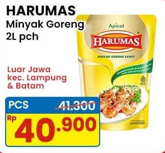Promo Harga Harumas Minyak Goreng 2000 ml - Indomaret