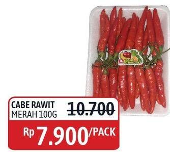 Promo Harga Cabe Rawit Merah per 100 gr - Alfamidi