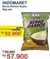 Promo Harga Indomaret Beras Ramos Super 5000 gr - Indomaret