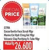 Promo Harga Citra Face Scrub/Multifunction Gel Lotion/Body Scrub  - Hypermart