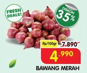 Promo Harga Bawang Merah per 100 gr - Superindo