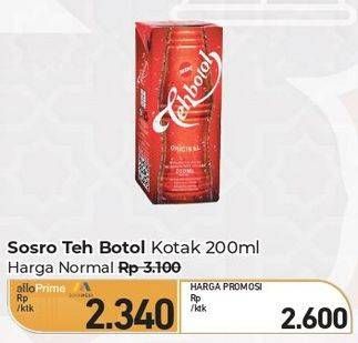 Promo Harga Sosro Teh Botol 200 ml - Carrefour