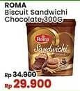 Promo Harga Roma Sandwich Chocolate 300 gr - Indomaret