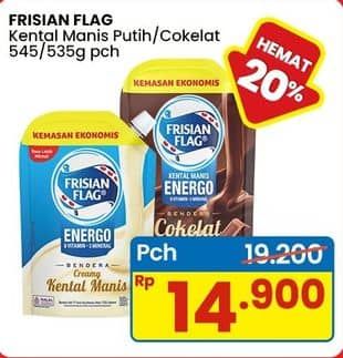 Promo Harga Frisian Flag Susu Kental Manis Cokelat, Putih 545 gr - Indomaret