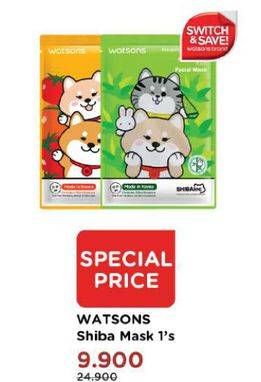 Promo Harga WATSONS Shibainc Facial Mask  - Watsons