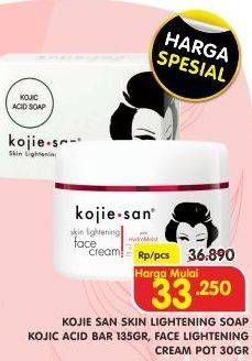 Promo Harga KOJIE SAN Skin Lightening Soap/Face Lightening Cream  - Superindo