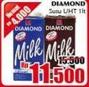Promo Harga DIAMOND Milk UHT All Variants 1000 ml - Giant