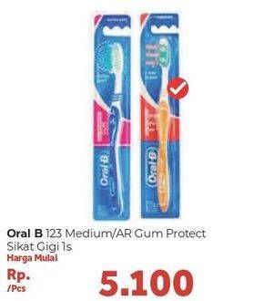 Promo Harga Toothbrush All Rounder 123 Medium / Gum Protect  - Carrefour
