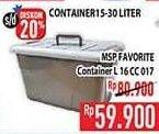 Promo Harga MSP Favorite Container L16 CC 017  - Hypermart