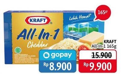 Promo Harga KRAFT All in 1 Cheddar 165 gr - Alfamidi