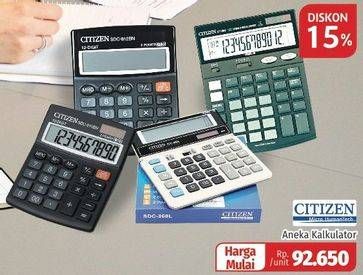Promo Harga CITIZEN Calculator All Variants  - Lotte Grosir
