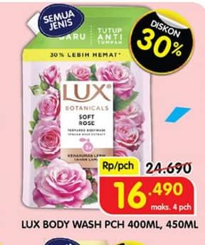 Promo Harga LUX Botanicals Body Wash All Variants 400 ml - Superindo