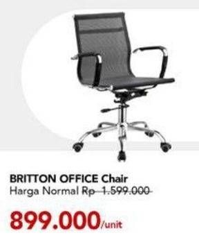 Promo Harga BRITTON Office Chair  - Carrefour